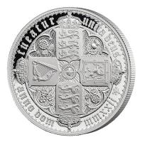 St. Helena 1 Pfund Gothic Crown 2022 1 Oz Silber PP