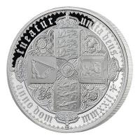 St. Helena 2 Pfund Gothic Crown 2022 2 Oz Silber PP