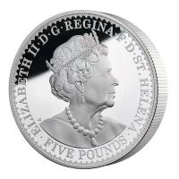 St. Helena 50 Pfund Gothic Crown 2022 1 KG Silber PP (nur 50 Stck!!!) Rckseite