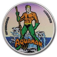 Samoa 5 Dollar DC Comics(TM)  2. Aquaman(TM)  2023 1 Oz Silber Color