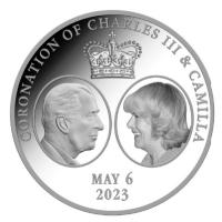 Kamerun - 1.000 Francs Krnung von Charles III mit Camilla 2023 - 1 Oz Silber