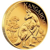 Australien 15 AUD Knguru 2023 1/10 Oz Gold PP Rckseite
