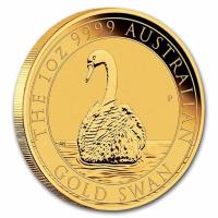 Australien 100 AUD Schwan 2023 1 Oz Gold Rckseite