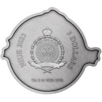 Niue 5 NZD Ghostbusters(TM) Logo Shaped 2 Oz Silber Color Rckseite