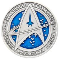 Samoa 5 Dollar Star Trek(TM) Starfleet Command Coin 1 Oz Silber