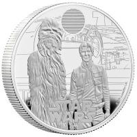 Grobritannien - 5 GBP Star Wars(TM) Han Solo and Chewbacca  2024 - 2 Oz Silber PP 