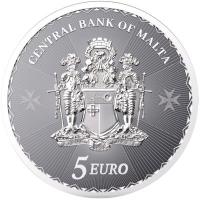Malta - 5 EURO Malteserkreuz 2024 - 1 Oz Silber