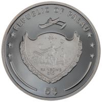Palau 5 USD Yin and Yang 2024 1 Oz Silber Black Proof Ultra High Relief Rckseite