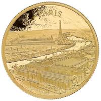 Grobritannien - 100 GBP City Views (3.) Paris 2024 - 1 Oz Gold PP