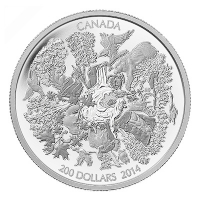Kanada - 200 CAD $200 for $200 Towering Forest 2014 - 2 Oz Silber