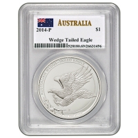 Australien 1 AUD Wedge Tailed Eagle 2014 1 Oz Silber Rckseite
