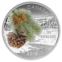 Kanada - 20 CAD Wlder Kiefer 2015 - 1 Oz Silber