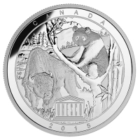 Kanada - 20 CAD UNESCO Buffalo und Panda - 1 Oz Silber