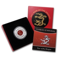 British Virgin Islands - Year of the Dragon Kristall - Silber Proof